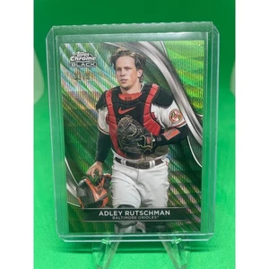 2024 Topps Chrome Black #4 Adley Rutschman Green Wave /99 Baltimore Orioles - Picture 1 of 2