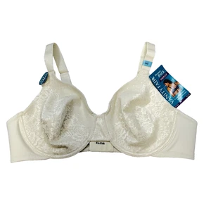NEW Vanity Fair Beauty Back Full Figure Minimizer Underwire Bra 76080 Ivory 44C - Picture 1 of 9