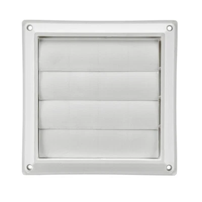 Lambro 360W White Plastic Louvered Vent 5 inch