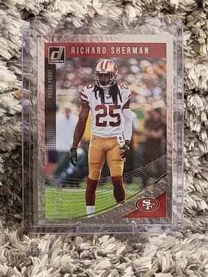 2018 Donruss Richard Sherman #258 Press Proof Silver /100 - Image 1 of 3