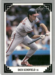 1991 Leaf Major League MLB Baseball Dick Schofield California Angels #59 - Picture 1 of 2