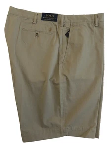 Polo Ralph Lauren Pony Flat Stretch Classic Fit Chino Shorts 50B 50 Big 9" Tan - Picture 1 of 11