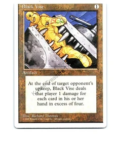 Black Vise Artifact Non Comune 4° Edizione MTG LP Ecc/Ecc+ - Foto 1 di 2