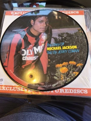 RARE MICHAEL JACKSON PICTURE DISC VINYL LP THE STORY OF PD HOLLAND EXCELLENT  - Image 1 of 4