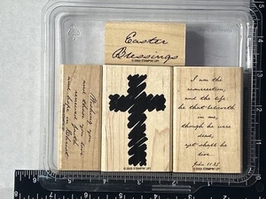 Stampin’ Up! Renewed Faith Wood Mounted Rubber Stamps Scrapbooking Religious - Picture 1 of 5