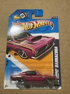 2011 mattel hot wheels muscle mania mopar '12 68 hemi barracuda purple - Picture 1 of 2
