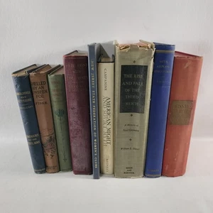 Vintage Lot Of 9 War And History Books Hardcover - Picture 1 of 2