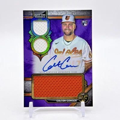 Colton Cowser 2024 Topps Triple Threads RC Relic ON CARD Auto # /75 🔥 - Image 1 of 2