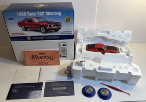 Franklin Mint 1969 Red Mustang Boss 302 Limited Edition New In Box 82/2500 - Picture 1 of 19