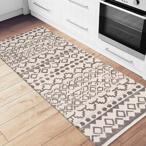 Rugshop Kitchen Mats Distressed Bohemian Anti-Fatigue Standing Mat Bathroom Rugs - Picture 1 of 10
