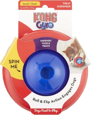 KONG Gyro Treat Dispenser Small/Medium Interactive Dog Puzzle Toy - Image 1 of 4