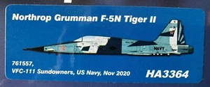 NIB 1-72 Hobby Master HA3364 F-5N Tiger VFC-111 Sundowners - Picture 1 of 4