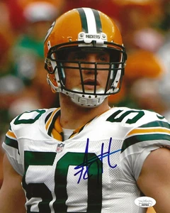A. J. Hawk signed Green Bay Packers 8x10 photo autographed AJ Ohio State 2 JSA - Picture 1 of 2
