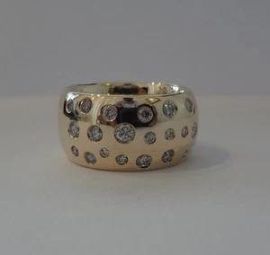 * Anillo hecho a mano *cielo estrellado* 20 brillantes 1,03 quilates, todos los tamaños de anillo * - Imagen 1 de 1