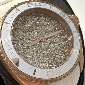 Invicta Women's Watch 22704 Angel Round Analog Rose Gold Tone White Rubber Strap - Picture 1 of 24