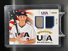 2012 USA Baseball Collegiate National Team Dual Jerseys #21 Trea Turner /75