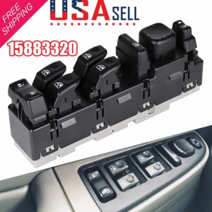 For GM Chevy Silverado 15883320 Power Window Switch Front Driver Left Side Black - Picture 1 of 16