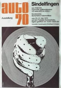 Original Vintage Plakat GERMAN AUTOMOBIL SECURITY SHOW 1970 - Bild 1 von 1
