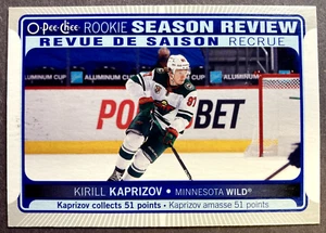 2021-22 O-Pee-Chee Rookie Season Highlights #541 Kirill Kaprizov Minnesota Wild - Picture 1 of 1