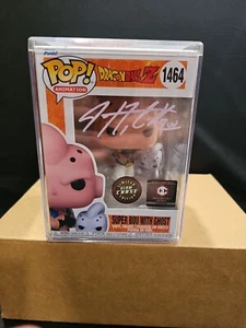 Funko Pop! DBZ Super Buu con Ghost CHASE GW #1464 FIRMADO por Justin Cook PSA - Imagen 1 de 4