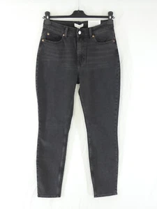HM Jeans Skinny High Waist Full Length Black Stretch 5 Style Pockets Size UK 10 - Picture 1 of 9