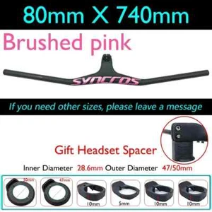 28.6mm Clamp -17° Degree Mountain Bicycle Carbon Fiber Integrated Handlebars - Picture 1 of 39