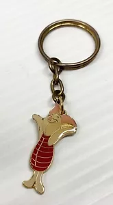 Clip de llavero vintage de lechón de Winnie the Pooh con cremallera - Imagen 1 de 8