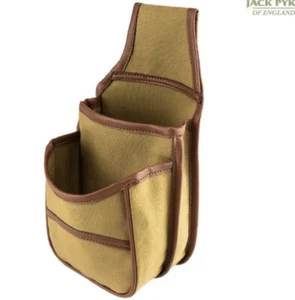 JACK PYKE CANVAS CARTRIDGE POUCH BAG x50 CAPACITY BELT SHOOTING HUNTING Fawn - Picture 1 of 2