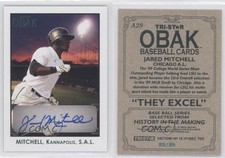 2010 TRISTAR Obak Auto Green /25 Jared Mitchell #A29 Auto