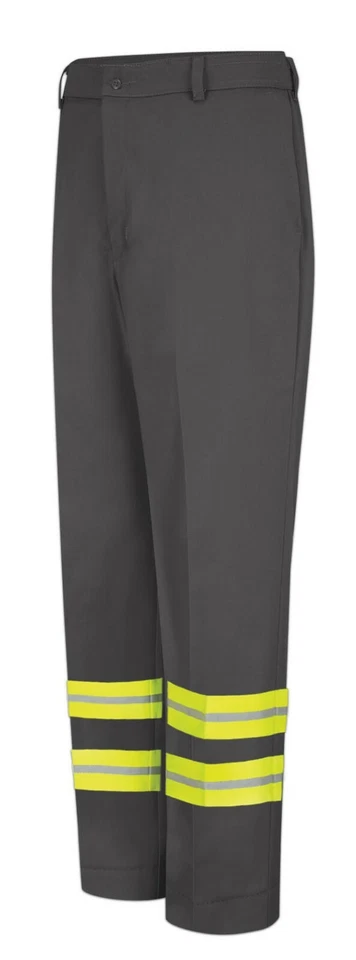 Red Kap Reflective Pants Enhanced Visibility Safety Towing Hi Vis Work Uniform - Image 1 of 4