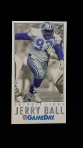 1992 Jerry Ball Detroit Lions GameDay Card #497 - Picture 1 of 2