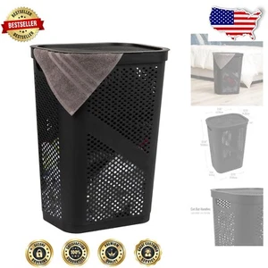 Durable Slim 60L Laundry Basket for Efficient Storage - Lightweight & Stylish - Picture 1 of 8