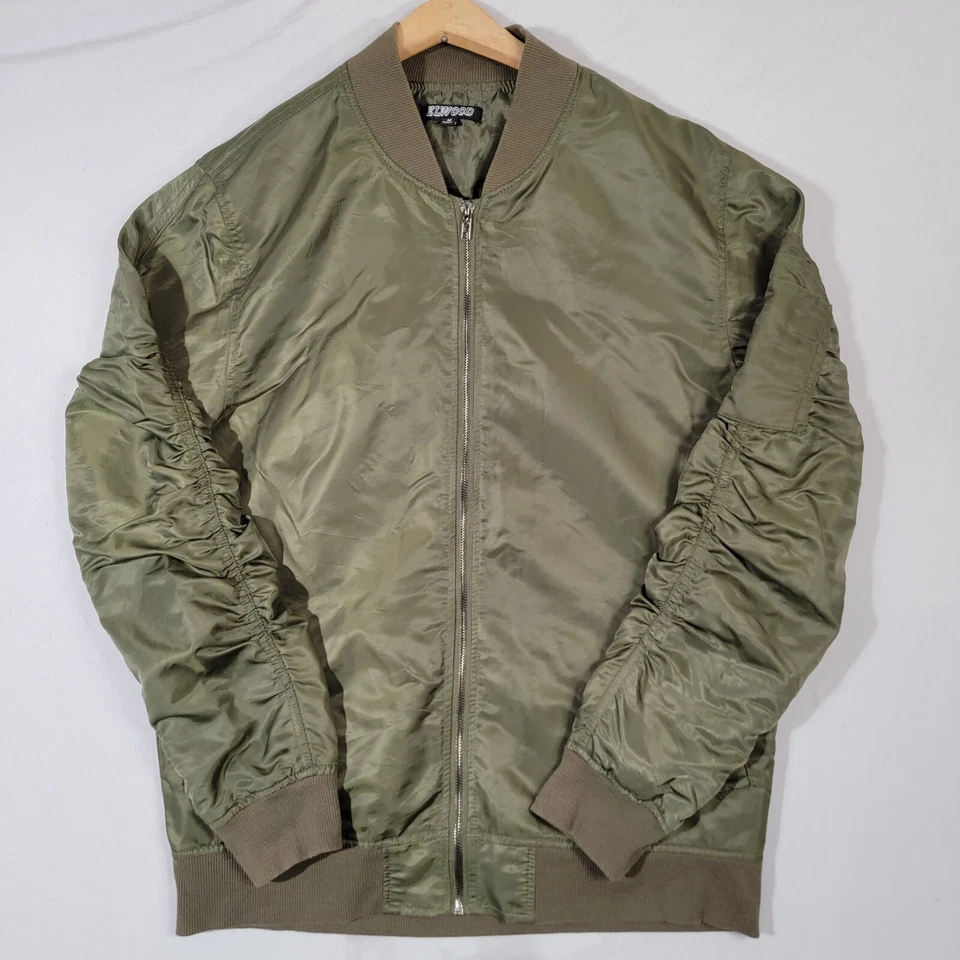 Elwood Bomber Full Zip Jacket Mens Sz Medium Olive Green - Image 1 of 4