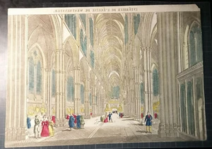 Antica Vista Ottica - INTERNO Da L'Église Westminster - 18ème Siècle - Bild 1 von 2