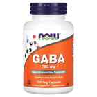 3 X NOW Foods, GABA, 750 mg, 100 Veg Capsules