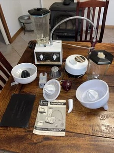 1950s Spurge Supermix Food Processor Mixer Juicer Blender Grater Sharpener plus - Picture 1 of 17