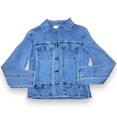 Chaqueta Chadwick's Mujer 8P Azul Denim Abotonada Manga Larga Damas 100% Algodón Foto 1 de 4