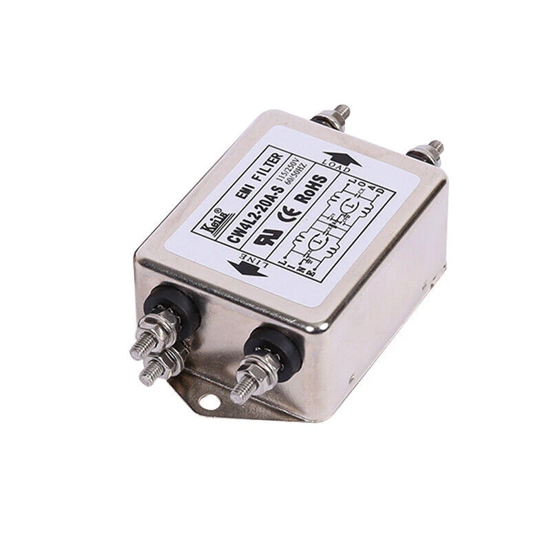 Single-phase 220V power filter terminal block wiring 2-stage CW4L2-10A 20A 30A S - Image 1 of 4