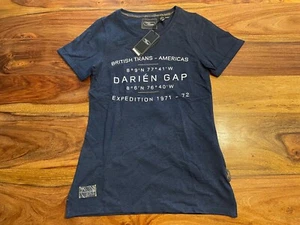 NUEVA Camiseta ajustada colección Land Rover Darién Gap azul marino talla 12 51LDTW596NVK - Imagen 1 de 6