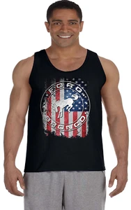 Herren Tank Top ärmellos Muskel Tee Shirt Ford Bronco amerikanische Flagge - Bild 1 von 1