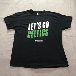NBA Boston Celtics Basketball T Shirt Mens XL Graphic Let's Go Celtics Black Tee - Picture 1 of 8