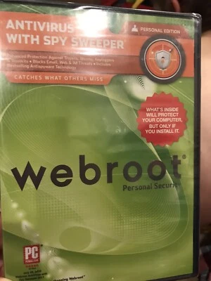 Webroot AntiVirus with Spy Sweeper PC Windows 7 Software Computer - Image 1 of 2
