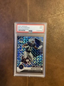 2021 Mosaic Micah Parsons Blue Reactive RC #257 PSA 9 MINT *ITASCACARDS* 🔥🔥🔥 - Bild 1 von 2