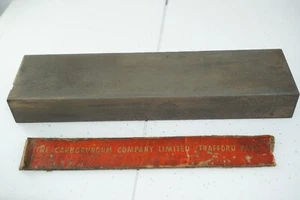 Vintage 1950 Carborundum Kombination feiner Ölstein Wetzstein USA - Bild 1 von 5