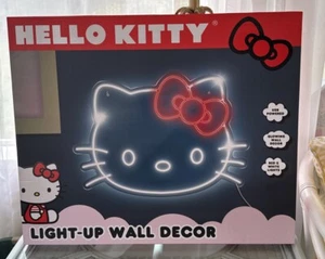 Hello Kitty Light Up Wall Decor 24 X 17 Neon LED USB Sign - Picture 1 of 14