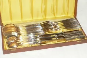 Altes Nica Besteckset Silberbesteck 100 Silber Besteck Essbesteck 24 Teile 6 PS - Bild 1 von 12