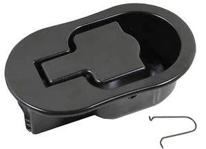 Recliner Replacement Parts Plastic Large 4" Handle Black Flapper Pull Cable Hook - Picture 1 of 5