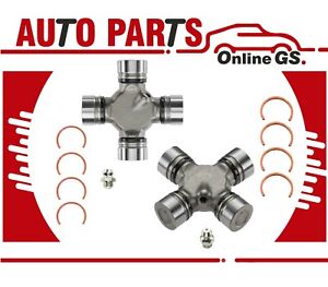 2 FRONT REAR PREMIUM DRIVESHAFT UNIVERSAL JOINT for 50-19 CADILLAC FORD GMC JEEP
