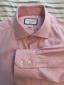 Charles Tyrwhitt 16.5 x 36 Slim Fit Dress Shirt Spread Collar - Worn Once - Picture 1 of 2