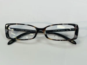 Monturas de gafas para mujer Tiffany & Co TF 2035 8212 azul oscuro Habana manchado 52-16 - Imagen 1 de 11